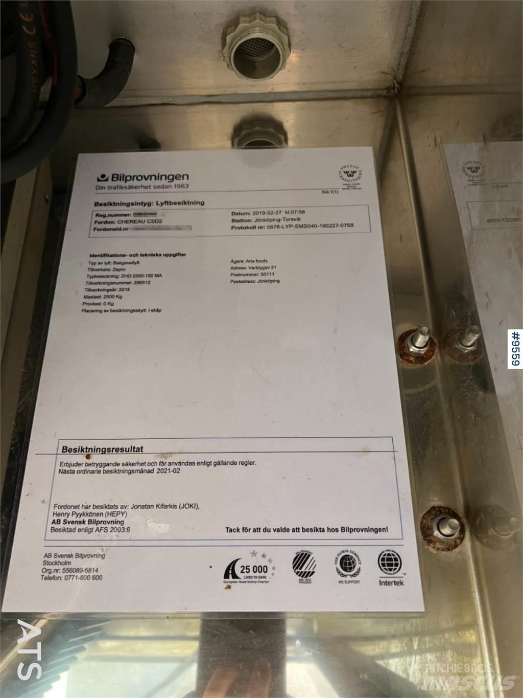 Chereau CSD2 Konténerkeret / Konténeremelő félpótkocsik