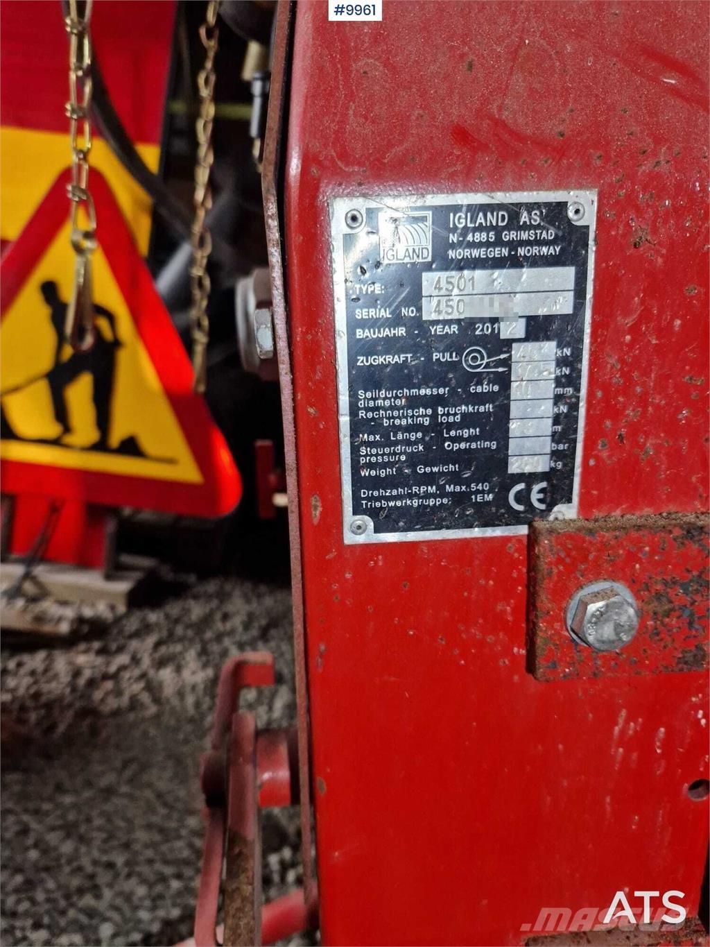 Igland luning winch Építőipar - Egyebek