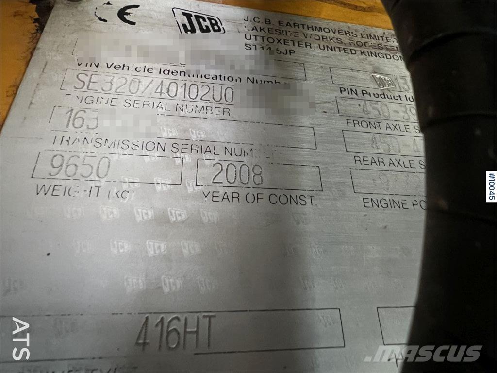 JCB 416 HT Gumikerekes homlokrakodók