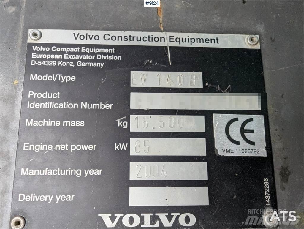 Volvo EW140B Gumikerekes kotrók