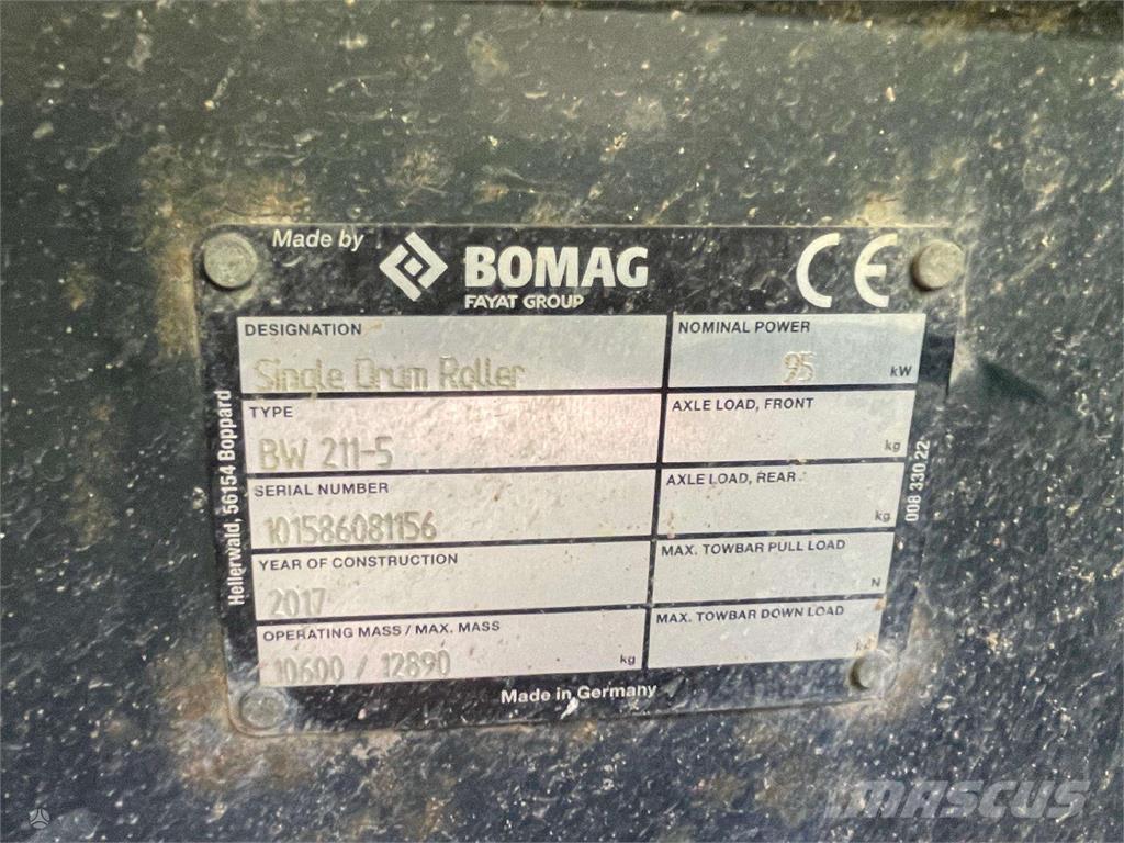 Bomag BW 211-5 Egydobos hengerek