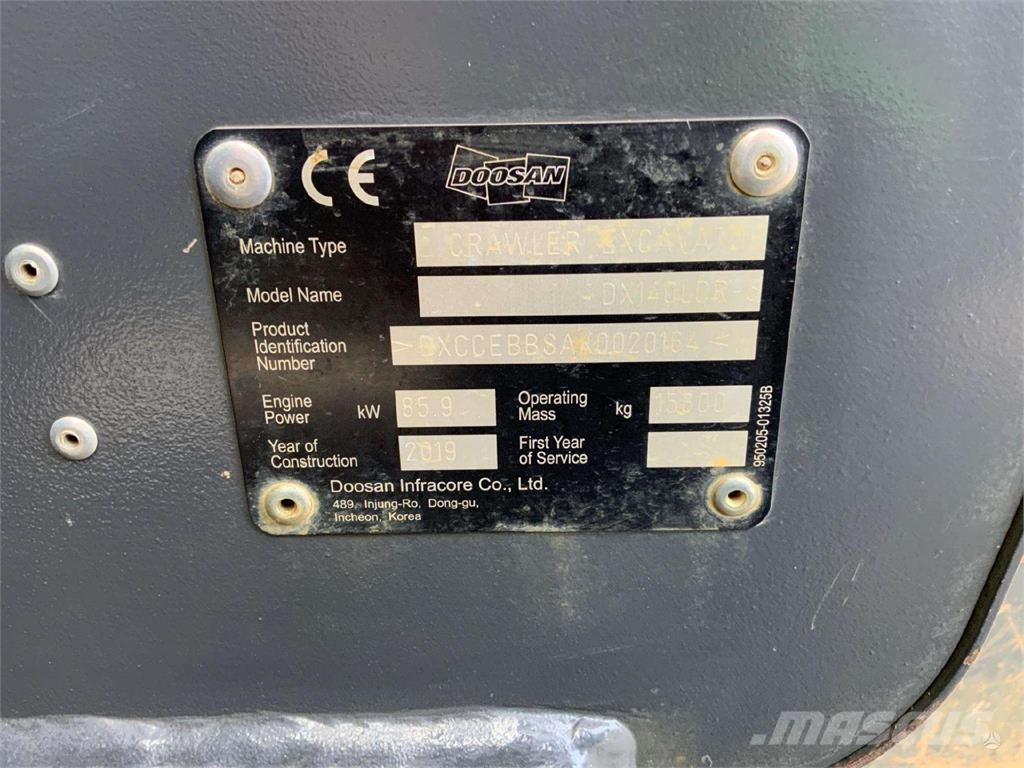 Doosan DX140 LCR Lánctalpas kotrók