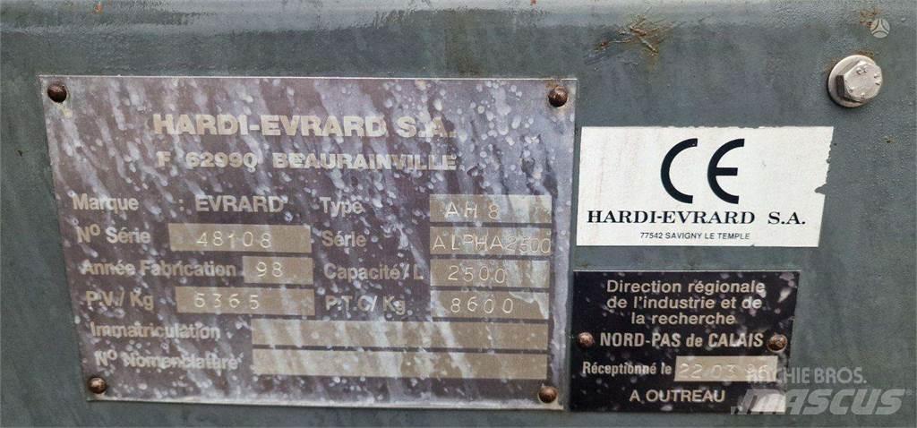 Evrard HARDI Önjáró trágyaszórók