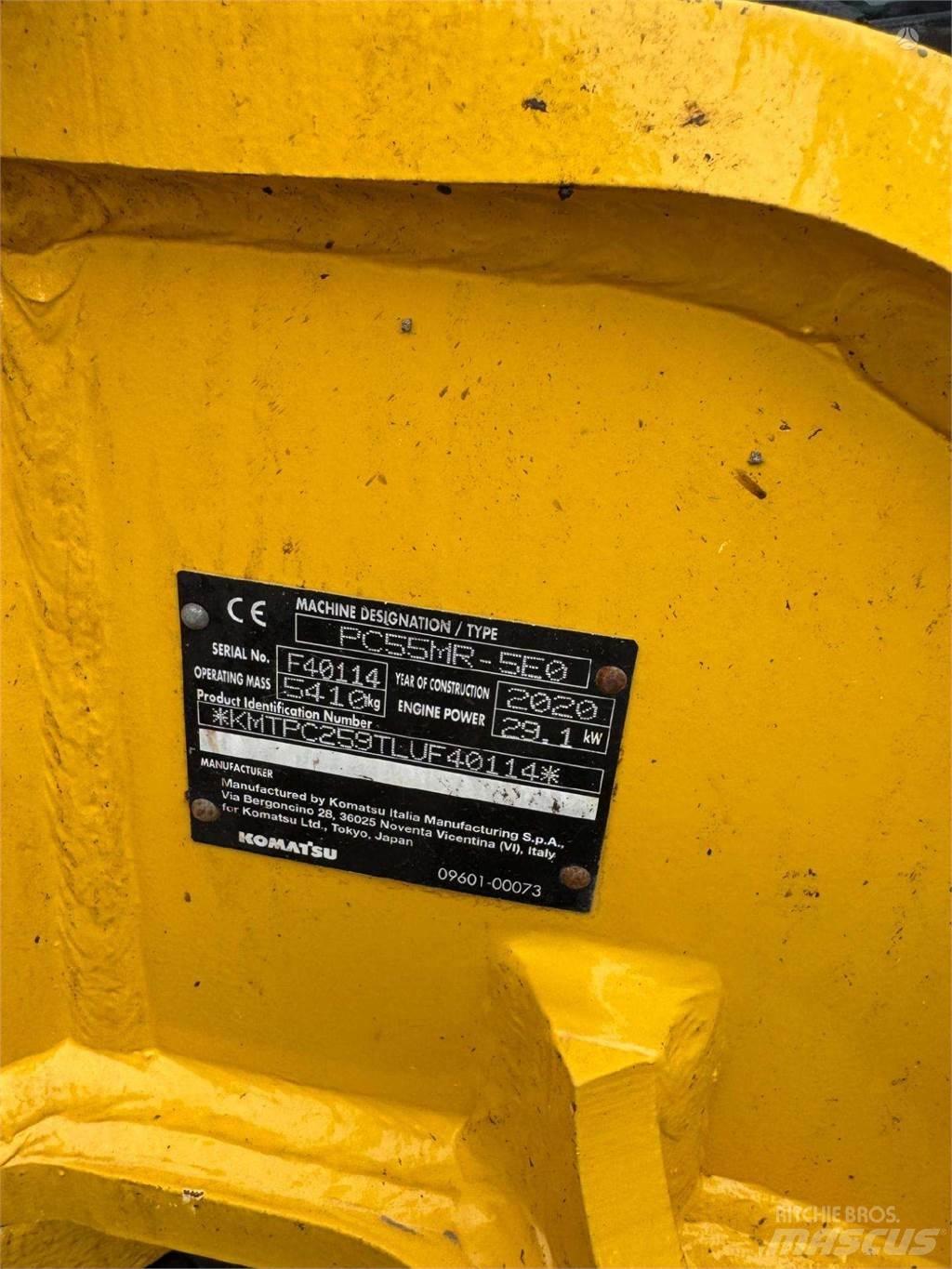 Komatsu PC55MR-5 Lánctalpas kotrók