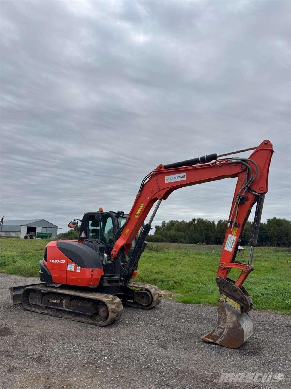 Kubota KX080-4a2 Lánctalpas kotrók
