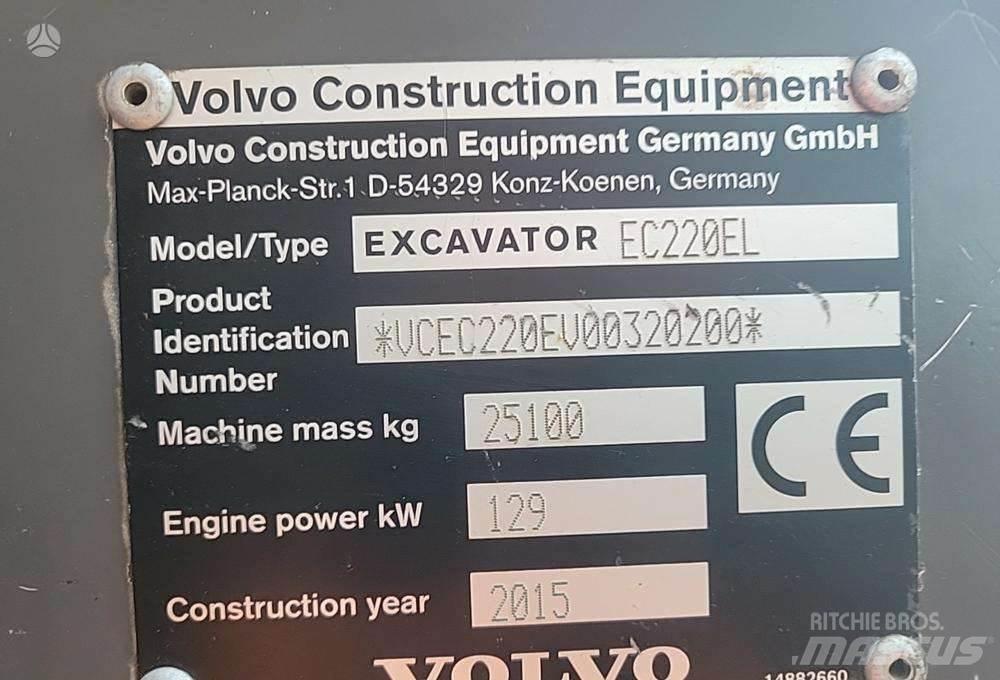 Volvo EC220E Lánctalpas kotrók