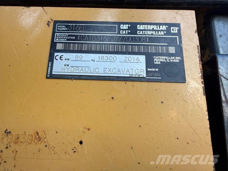 CAT 316E Lánctalpas kotrók