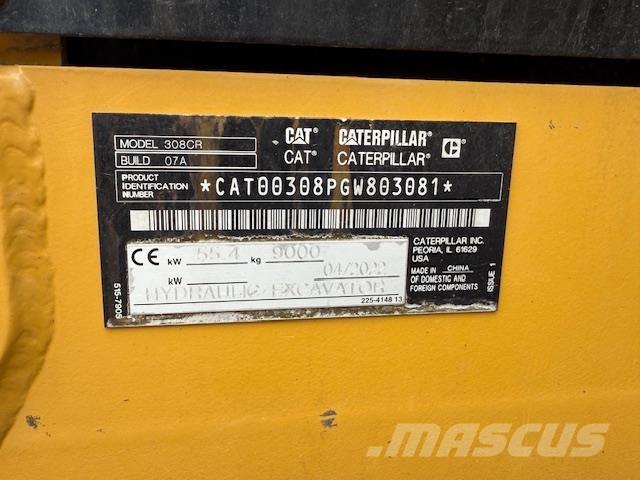 CAT 308-07 Mini kotrók < 7t