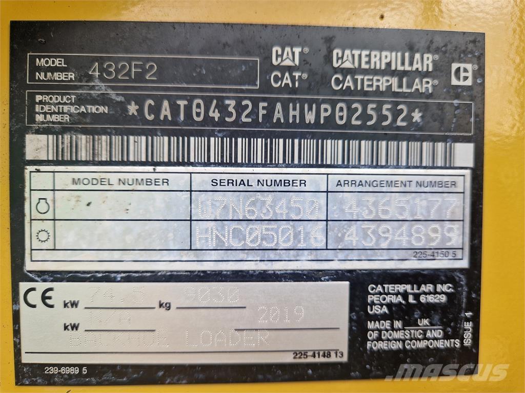 CAT 432F2 Kotrórakodók