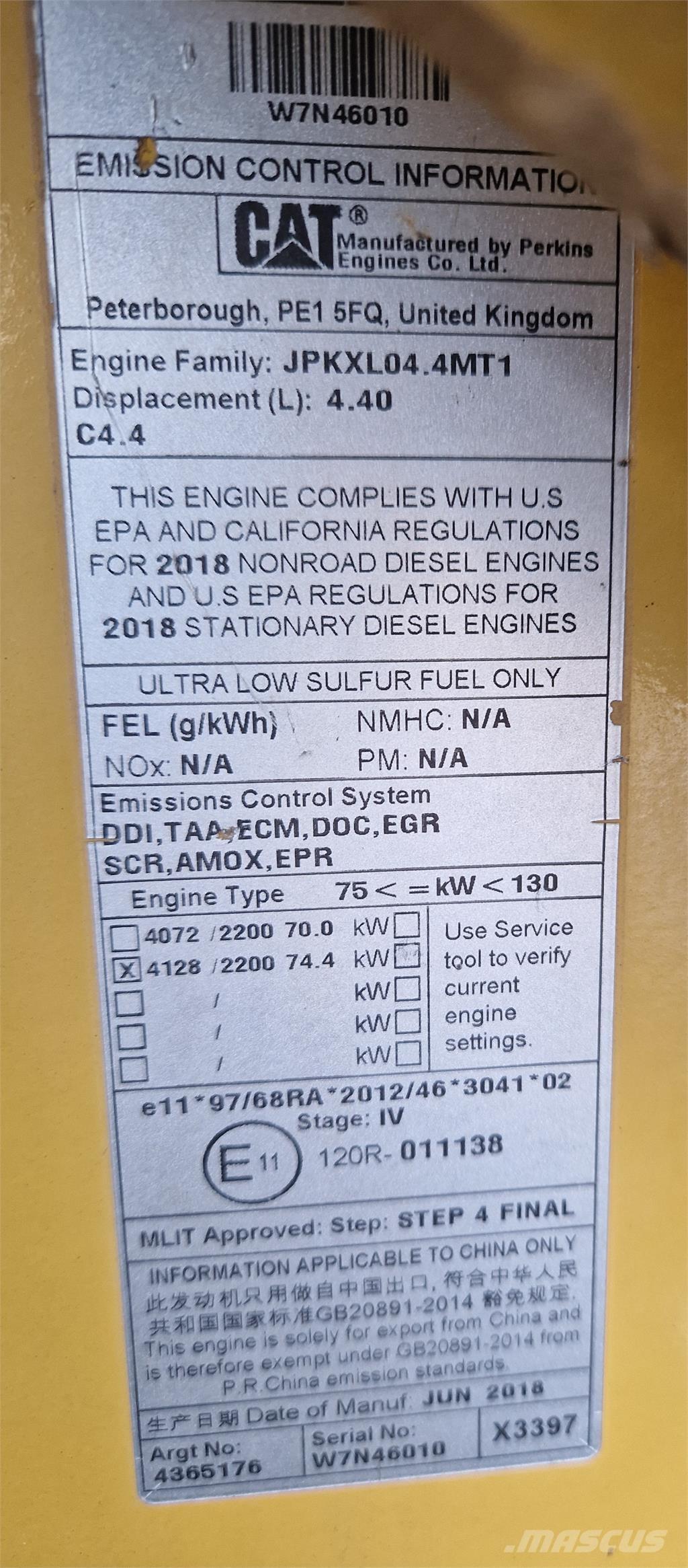 CAT 434F2 Kotrórakodók