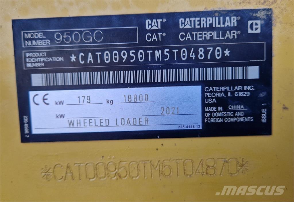 CAT 950GC Gumikerekes homlokrakodók