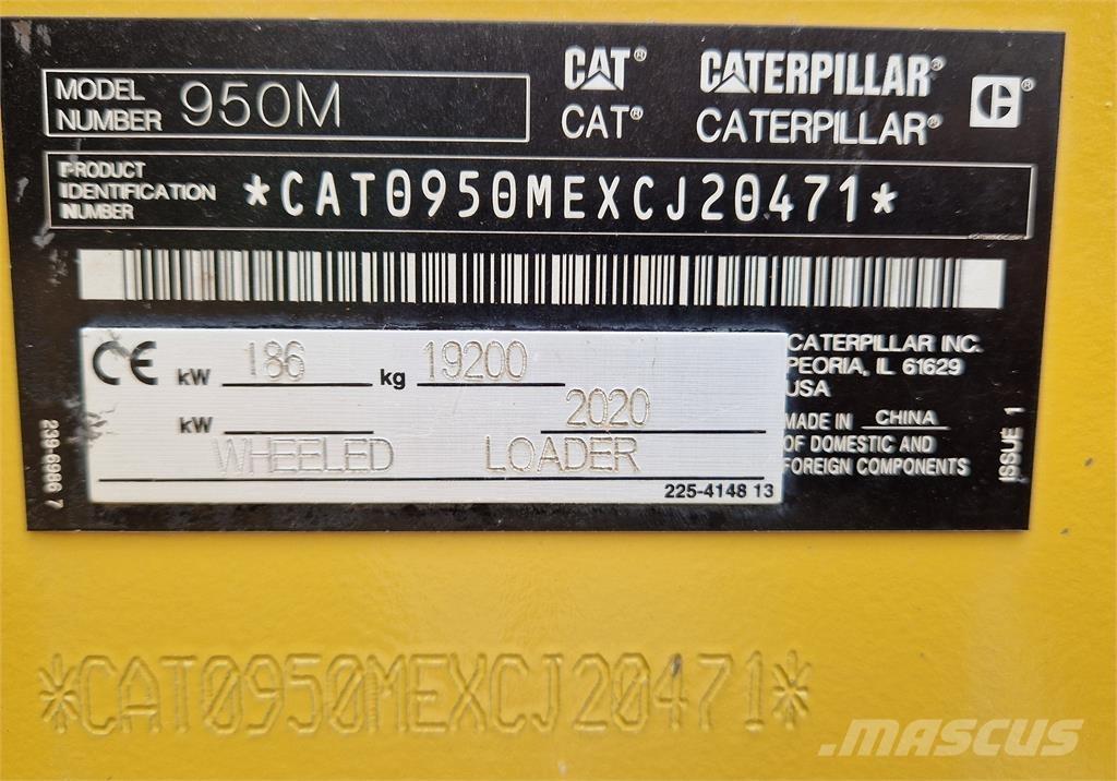 CAT 950M Gumikerekes homlokrakodók