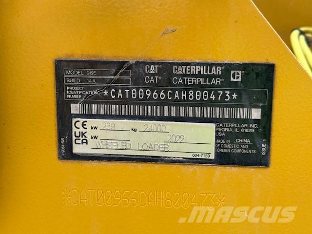 CAT 966 Gumikerekes homlokrakodók