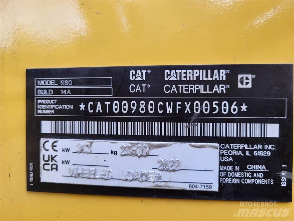 CAT 980 NG Gumikerekes homlokrakodók