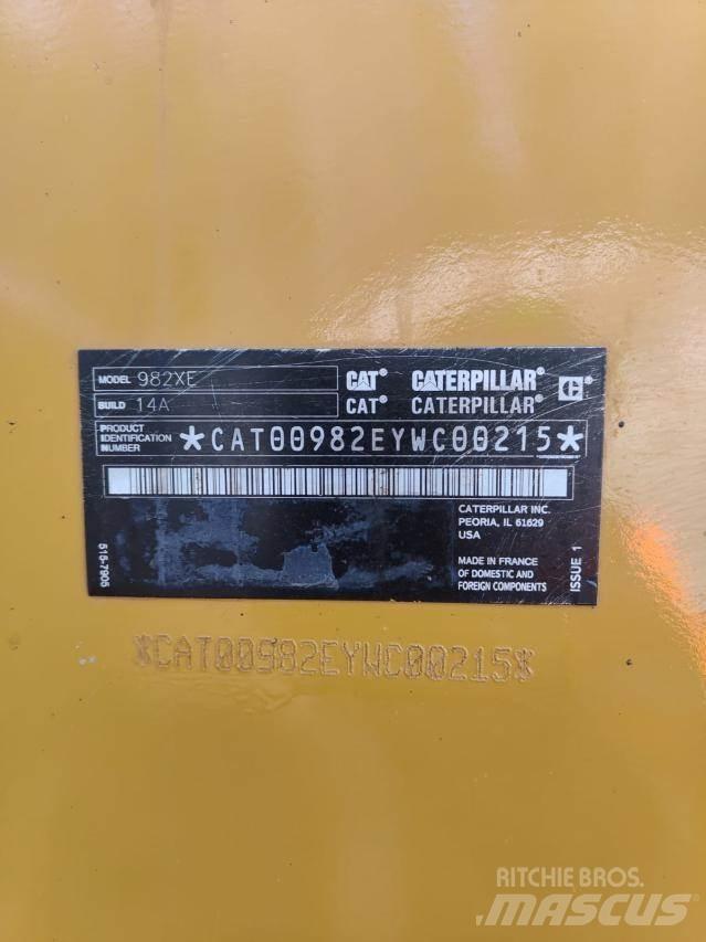 CAT 982XE Gumikerekes homlokrakodók