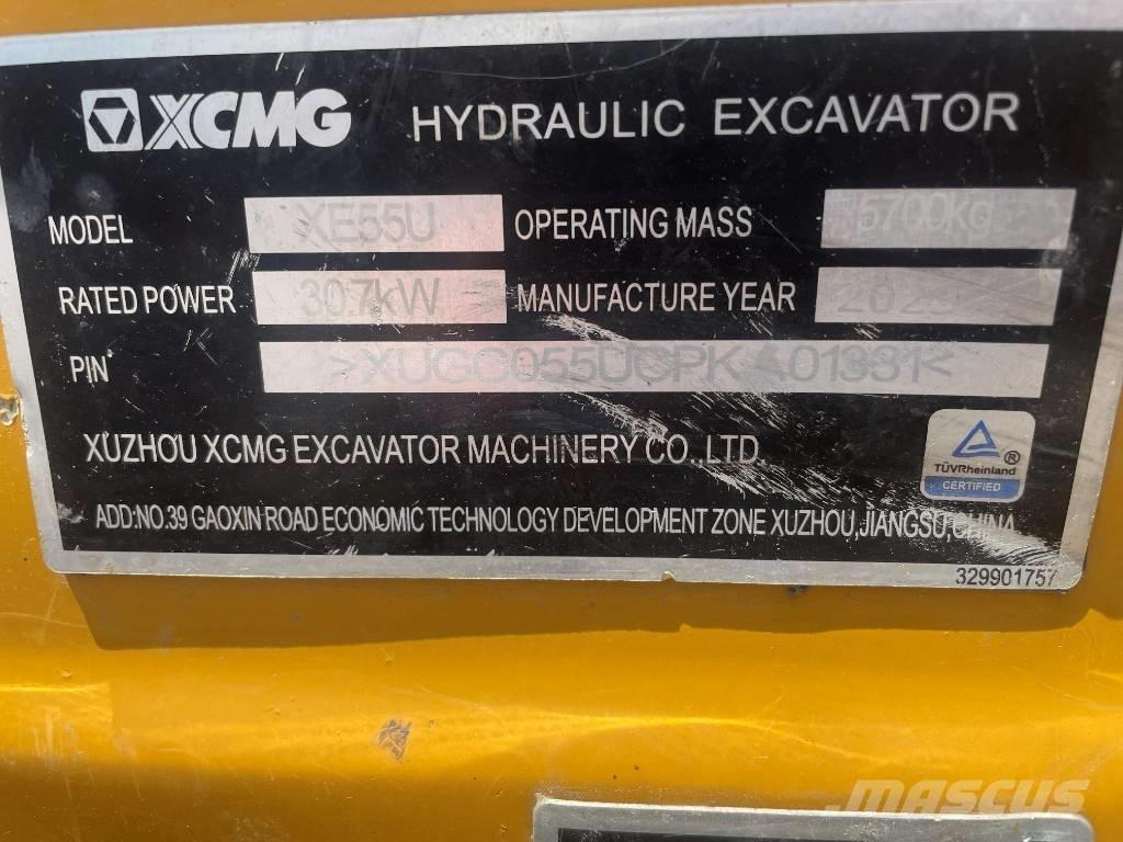 XCMG XE 55 U Mini kotrók < 7t