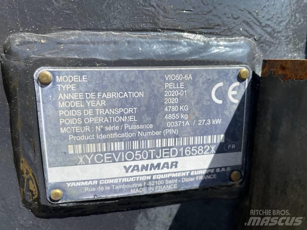 Yanmar Vio 50-6 Mini kotrók < 7t