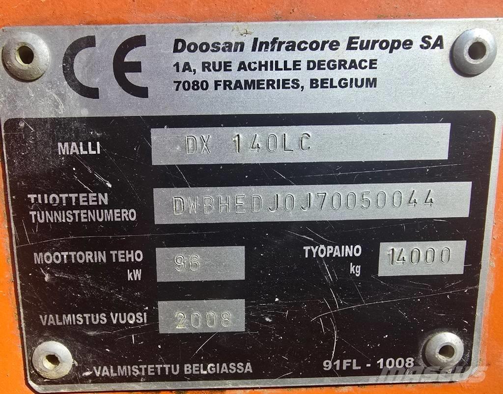 Doosan DX 140 LC Lánctalpas kotrók