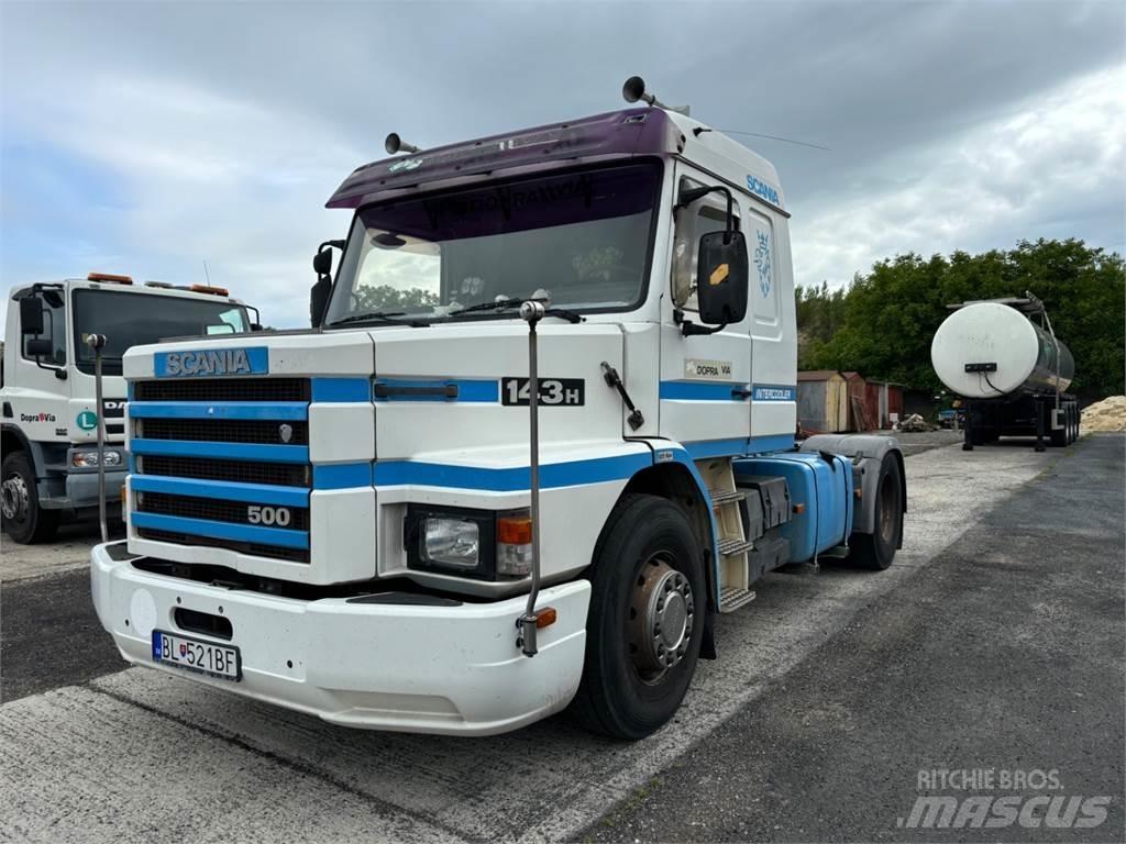 Scania T143 HA 500 Nyergesvontatók