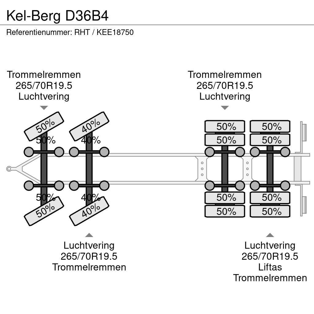 Kel-Berg D36B4 Platós / Ponyvás pótkocsik