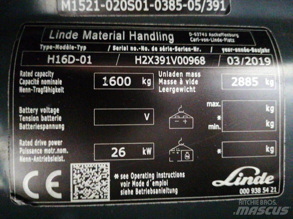 Linde H16D-01 Dízel targoncák