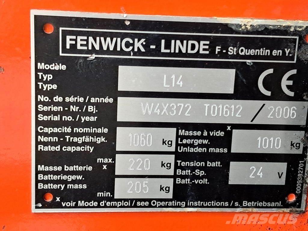 Linde L14 Gyalogkíséretű targonca