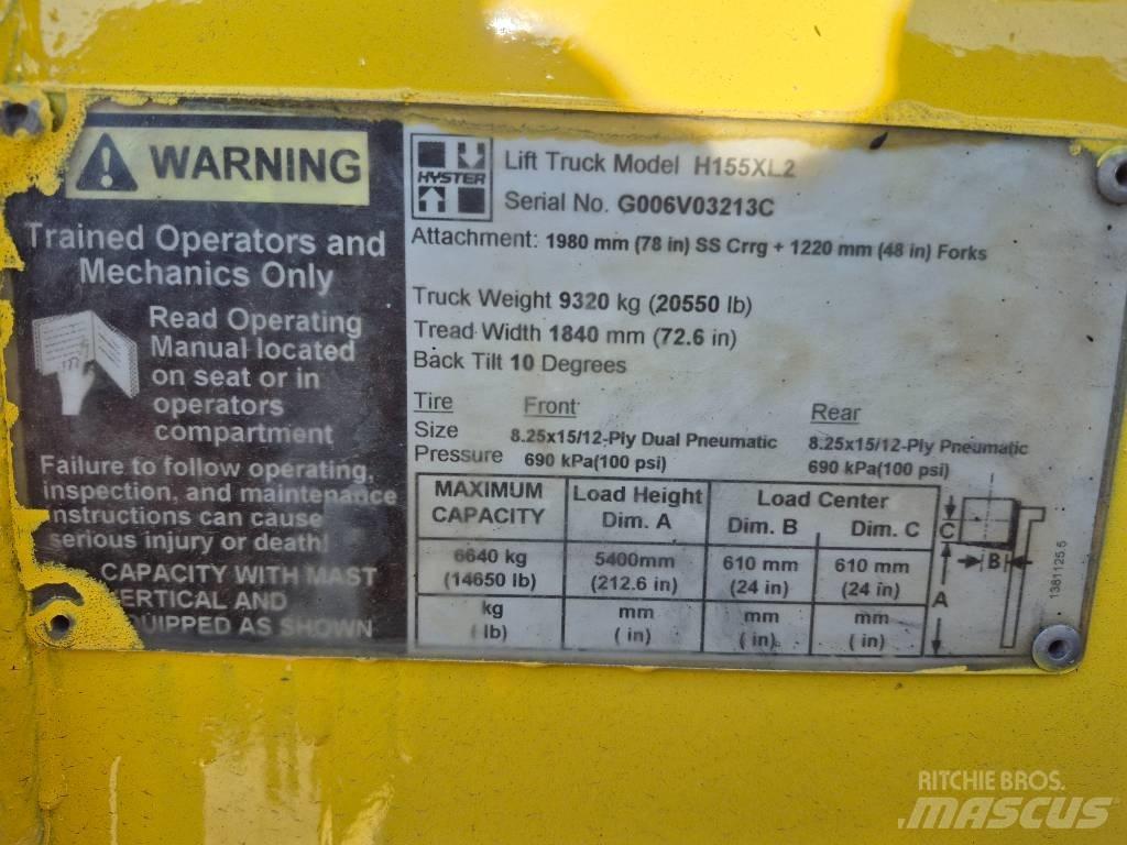 Hyster H 155 XL 2 Targoncák-Egyéb