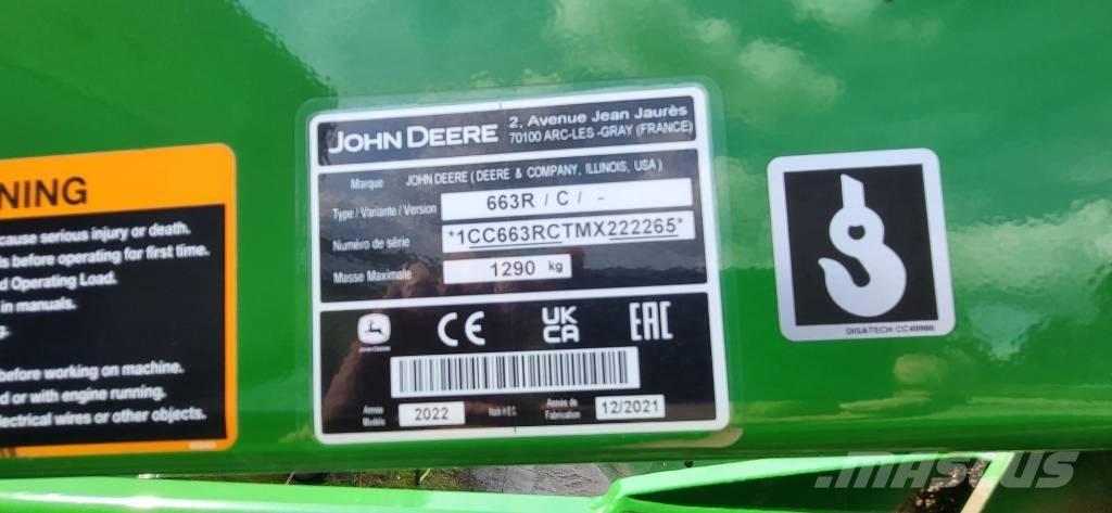 John Deere 663 R Homlokrakodó tartozékok