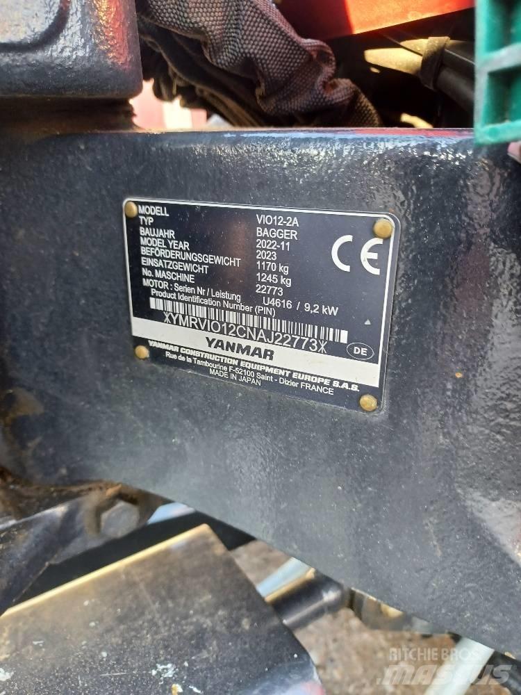 Yanmar VIO12-2A Mini kotrók < 7t