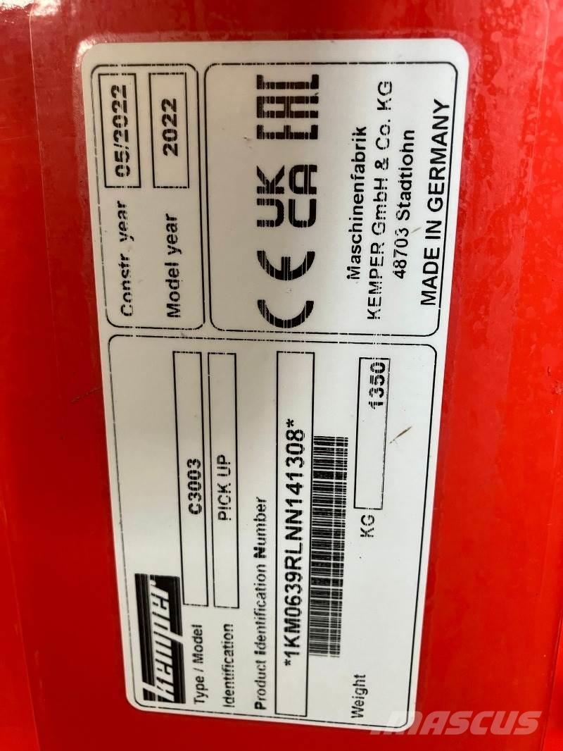 Kemper C3003 széna- és takarmánygép tartozékok