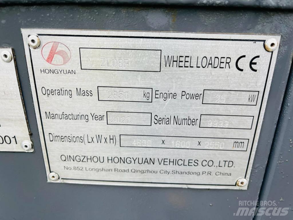 Hongyuan ZL08F Gumikerekes homlokrakodók