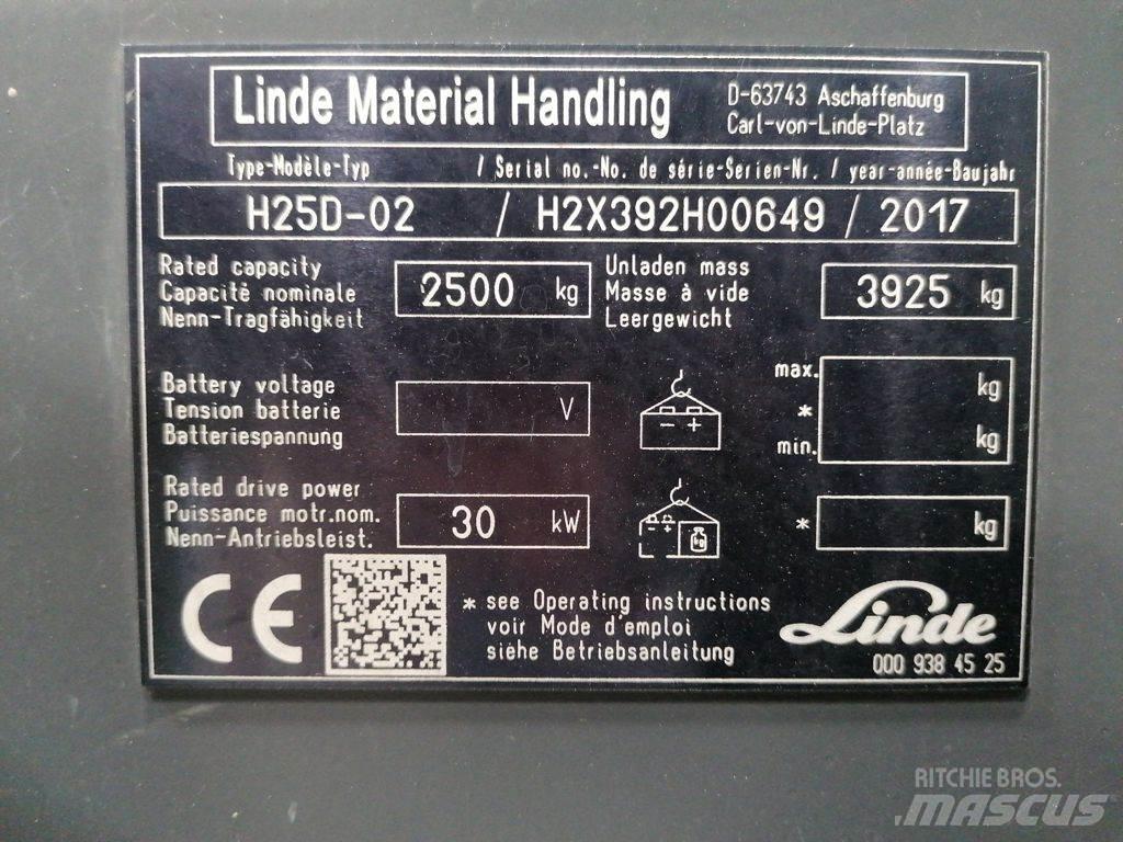 Linde H25D-02 Dízel targoncák