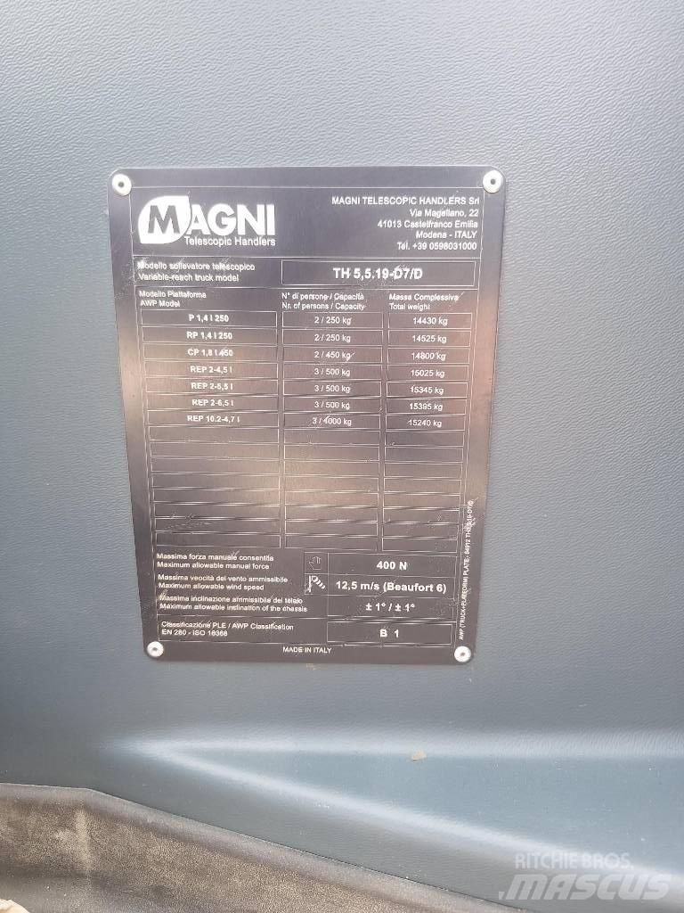Magni TH 5.5 19 P Teleszkópos rakodók