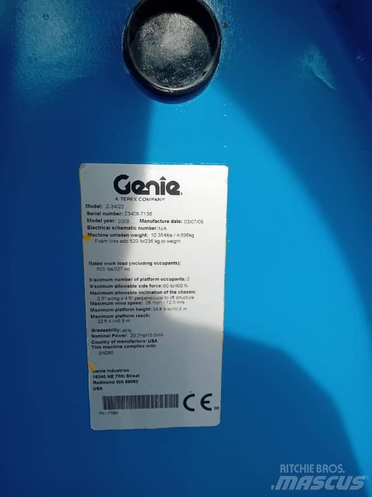 Genie Z 34/22 N Karos emelők
