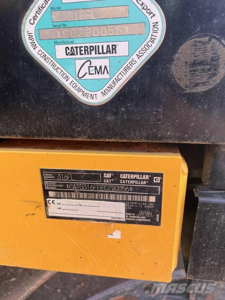 CAT 316FL Lánctalpas kotrók