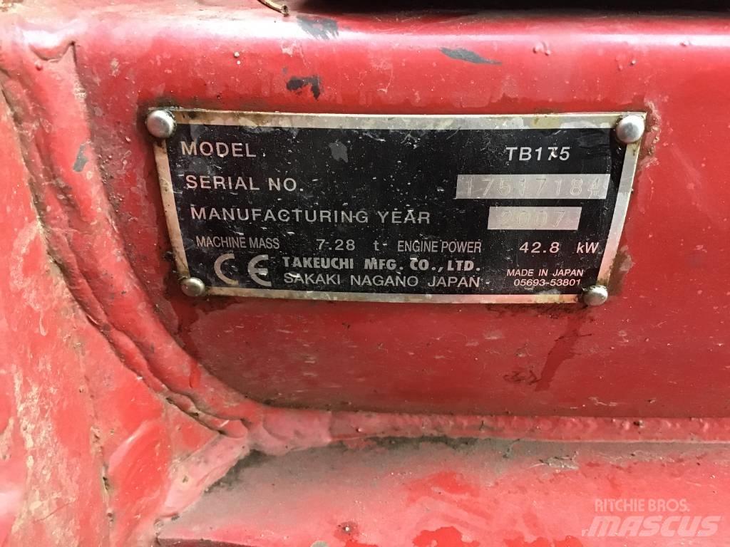 Takeuchi TB 175 Közepes (midi) kotrók 7 t - 12 t