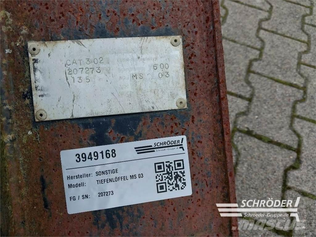  TIEFENLÖFFEL MS 03 Homlokrakodó tartozékok