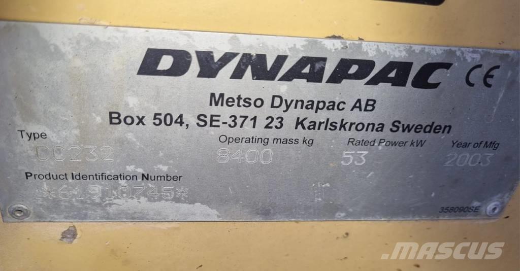 Dynapac CC 232 Ikerdobos hengerek