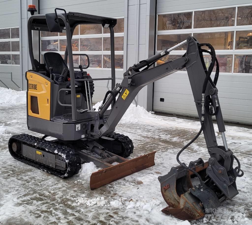 Volvo ECR18E Mini kotrók < 7t
