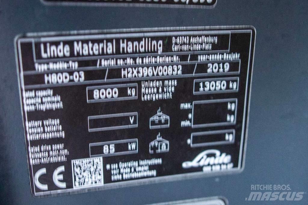 Linde H 80 D-03 Dízel targoncák