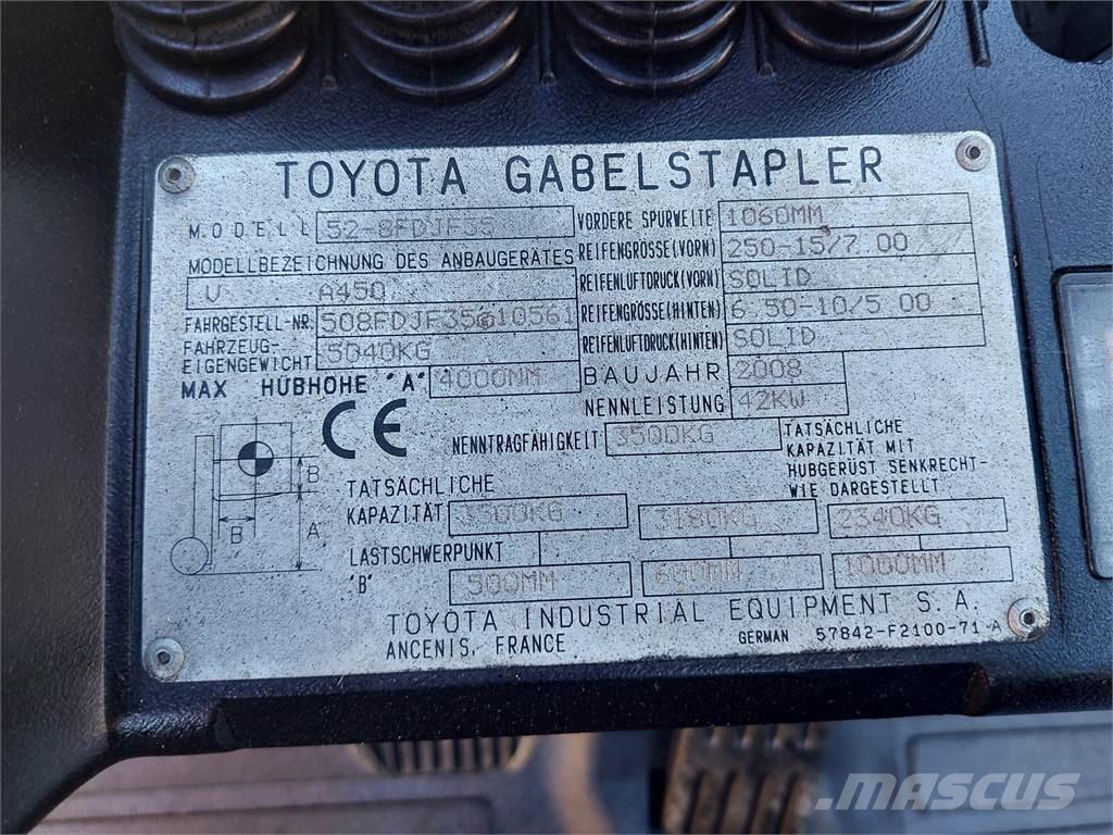 Toyota 52 8FDJF35 Dízel targoncák