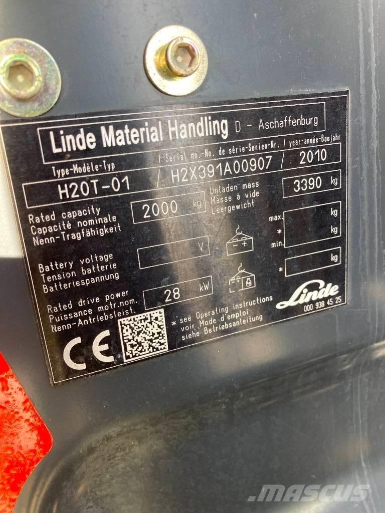 Linde H20T/391 Gázüzemű targoncák