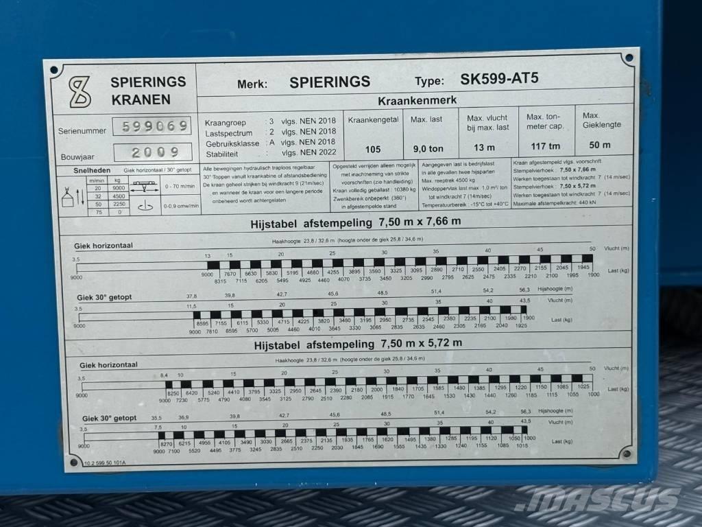 Spierings SK 599 AT5 Torony daruk