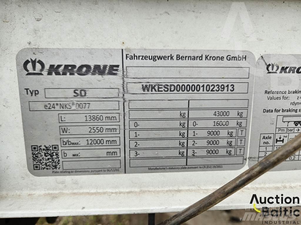 Krone SK 3855 Elhúzható ponyvás félpótkocsik