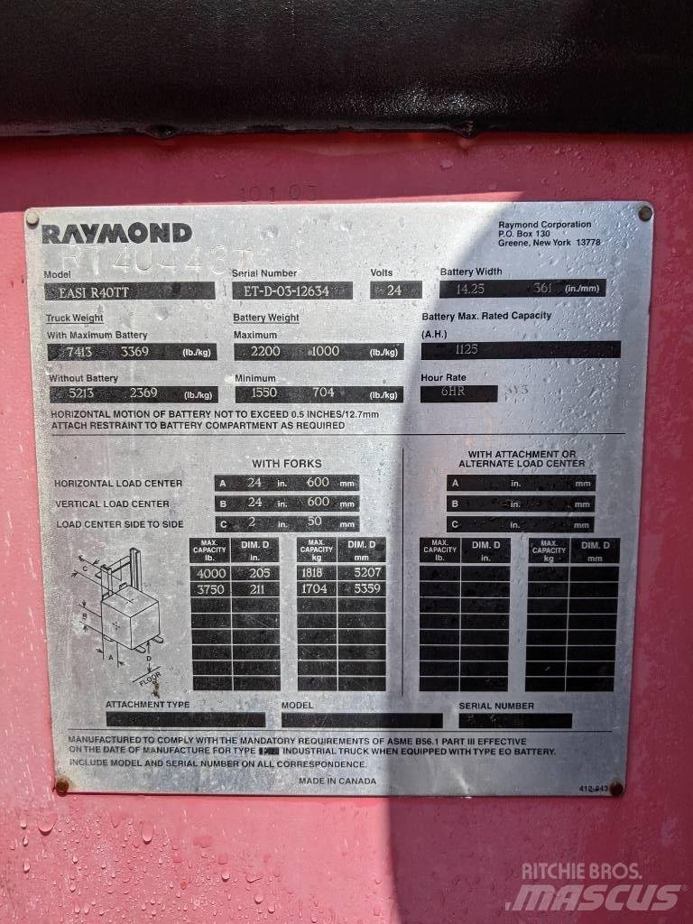 Raymond R40TT Elektromos targoncák
