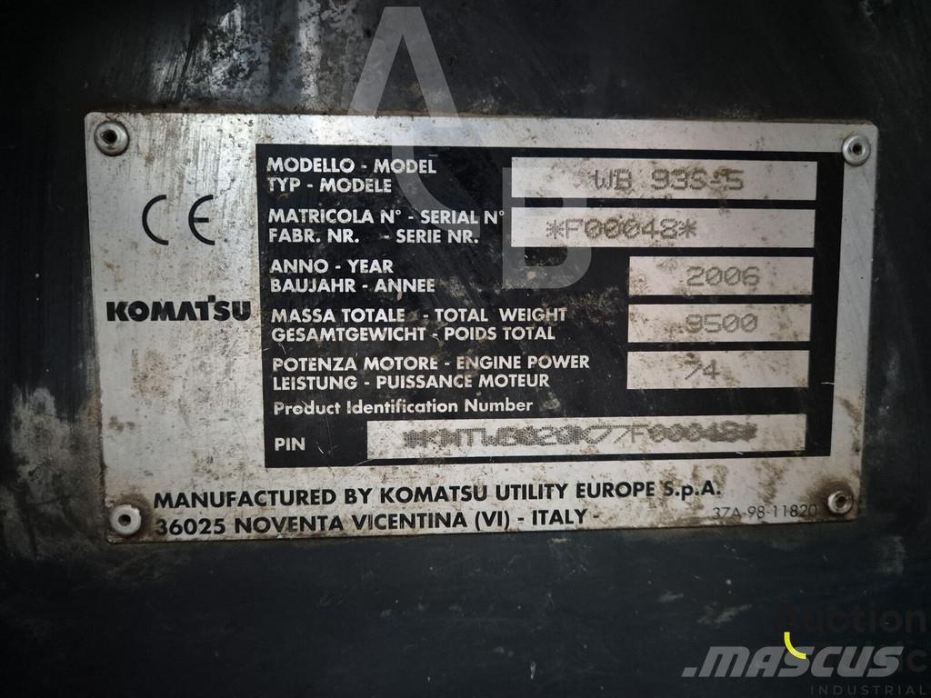 Komatsu WB93S-5 Kotrórakodók