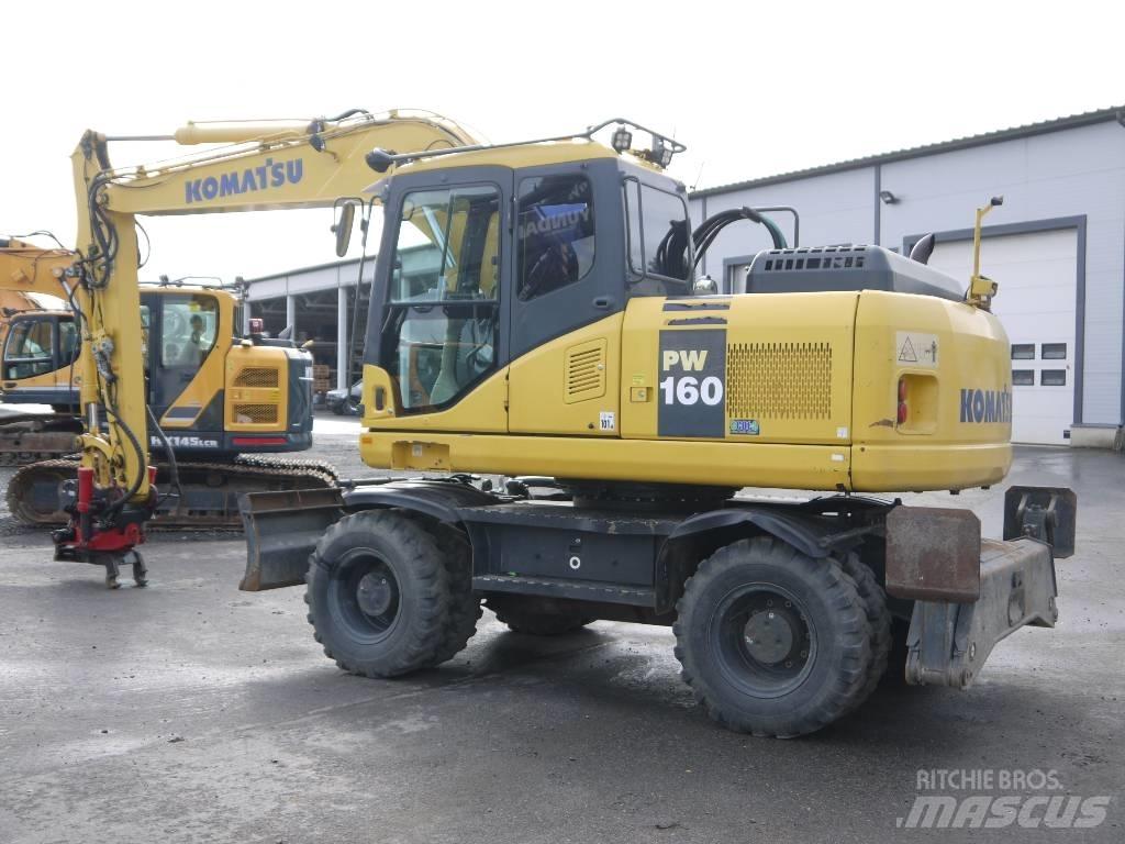 Komatsu PW 160-7E0 Gumikerekes kotrók