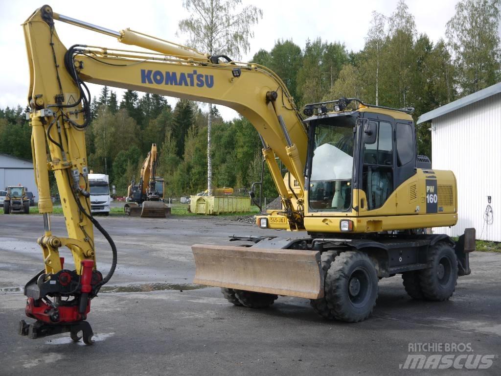 Komatsu PW 160-7E0 Gumikerekes kotrók