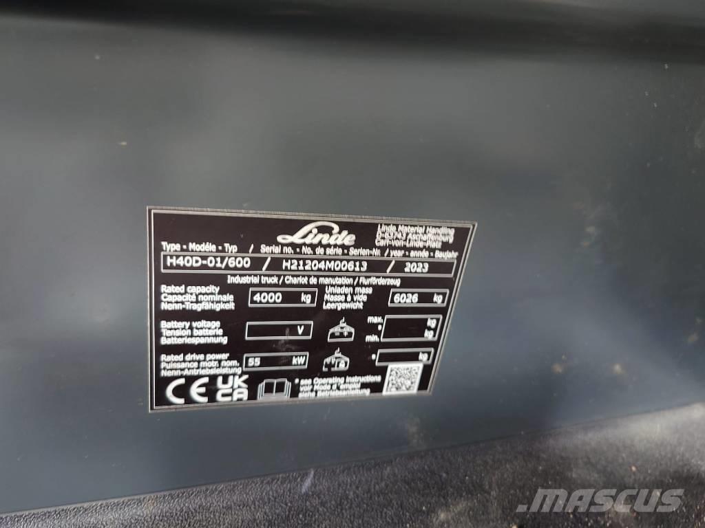 Linde H40D/600/1204 Dízel targoncák
