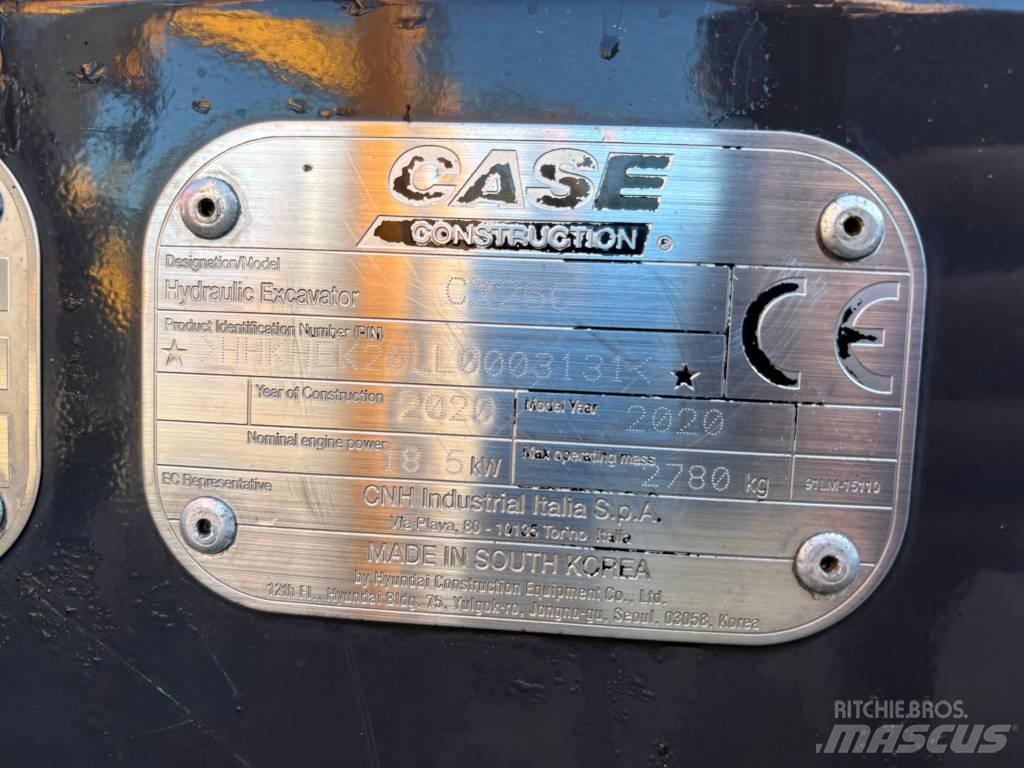 CASE CX 26 C Mini kotrók < 7t